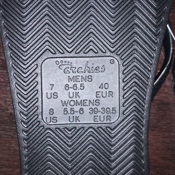 Archies Arch Support Flip Flops in Green - River Valley Comfort Shoes